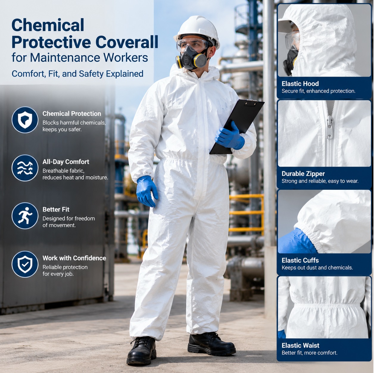 Chemical Protective Coverall 